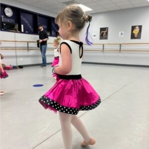 Pink and White Dress